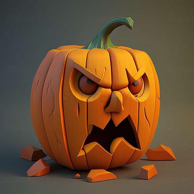 3D model Pumpkin Jack game (STL)